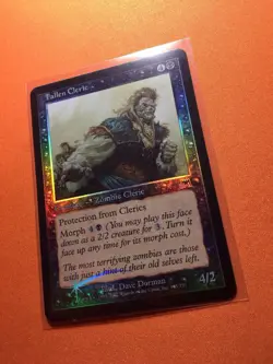 MTG Magic The Gathering Fallen Cleric LP Foil ONS Black Zombie - Image 2