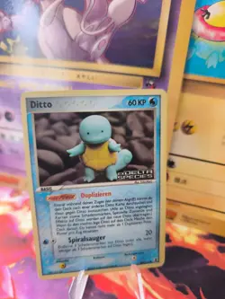 Pokemon Card Ditto Ex Delta Species Reverse Stamp Holo Schiggy Squirtle Exc- - Image 1