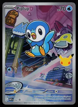 Piplup - 042 Mega Evolution Promo MEP Holo Promo First Partner Pokemon LP - Image 1