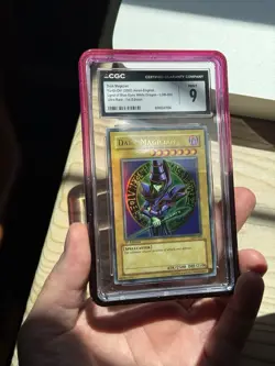 Yugioh! Dark Magician LOB-005 1st Edition Asian - English CGC 9 Mint Bloody - Image 5