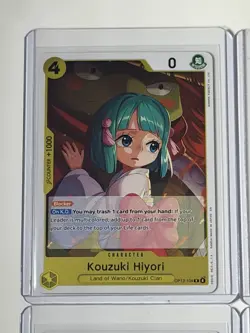 Kouzuki Hiyori OP13-113 Carrying On His Will 4 Foil Card Play Set Lot One Piece - Image 2