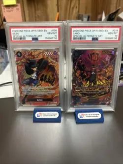 2026 ONE PIECE SPECIAL ALTERNATE ART #014 SABO PSA 10 And Alt Art #105 Sabo - Image 1