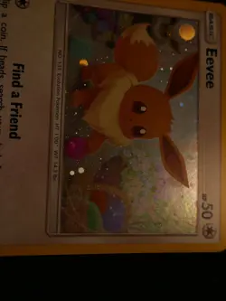 LP Pokemon EEVEE Card SM BLACK STAR PROMO Set SM184 Sun Moon Cosmos Holo Foil - Image 4
