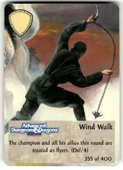Spellfire CCG Rare Card Wind Walk - 1st Edition 355 of 400 - Image 1