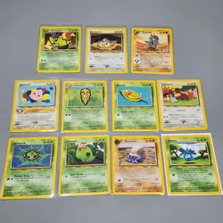 TGC Pokemon Discovery Mixed Common & Uncommon 11 Card Lot / 1 1st Edition - Image 1