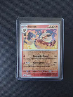 Flareon 136/165 - Reverse Holo - Scarlet & Violet 151 - Pokemon Card - Image 1