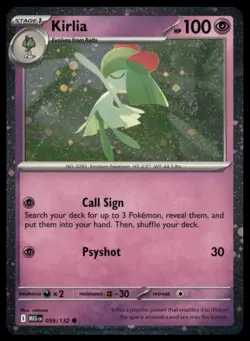 Kirlia (Cosmos Holo) Holo Common Miscellaneous Cards & Products 059/132 NM - Image 1