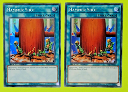 Yu-Gi-Oh Hammer Shot Speed Duel Super Rare STP5-EN013 Nm 2 card lot - Image 1