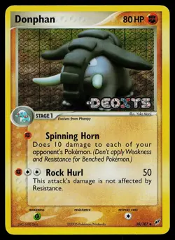Pokemon Card - Donphan Deoxys 30/107 Reverse Holo Stamped - Image 1