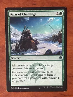 Roar of Challenge MTG Magic the Gathering Card LP Lightly Played KTK - Image 1
