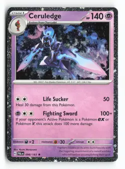 Ceruledge Cosmos Holo 098/193 Paldea Evolved Promo Pokemon TCG Card NM - Image 1