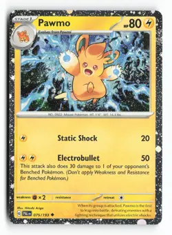 Pawmo Cosmo Foil 075/193 Paldea Evolved Promo Pokemon TCG Card NM - Image 1