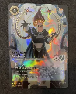 Disney Lorcana Wilds Unknown - Syndrome (Enchanted) Out For Revenge 238/204 - Image 1