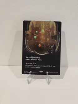 BORDERLESS GALAXY FOIL Sacred Foundry - MTG Edge Of Eternities EOE NM/M 0377 - Image 1