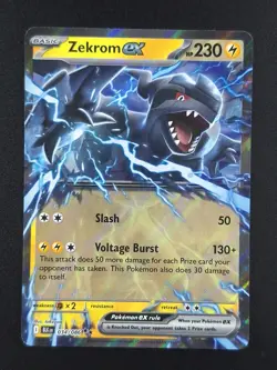 2025 Pokemon ZEKROM EX #034/086 Black Bolt Double Rare Holo ENG - Image 1