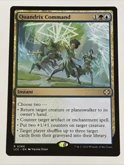 MTG Commander: The Lost Caverns of Ixalan Quandrix Command 0280 NM Rare - Image 1