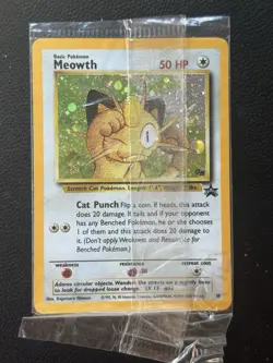 Meowth Cellophane Sealed 10 GB Promo Holo NM Rare WOTC Pokemon TCG Vintage - Image 1