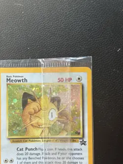 Meowth Cellophane Sealed 10 GB Promo Holo NM Rare WOTC Pokemon TCG Vintage - Image 2