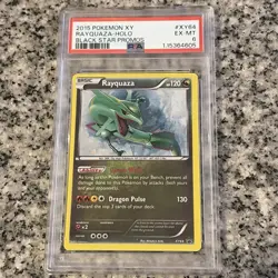 2015 POKEMON XY BLACK STAR PROMO RAYQUAZA-HOLO #XY64 EX-MT PSA 6 SWIRL 🌀 - Image 1