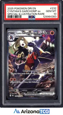 Pokemon 2025 Cynthia's Garchomp ex 232/182 SIR Destined Rivals GEM MINT PSA 10 - Image 1