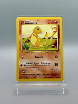 Charmander 46/102 Base Set LP+ - Pokemon TCG Card Common - Image 1