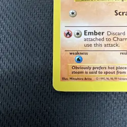 Charmander and Charmeleon Base Set Shadowless Pokemon TCG 1999 Vintage CH1 - Image 3