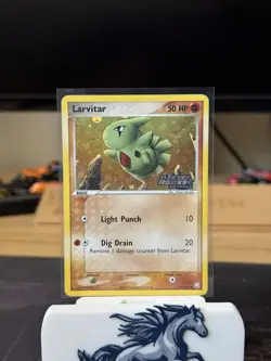 Larvitar 63/109 Pokemon Ex Team Rocket Returns Stamped - Image 1