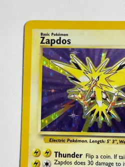 ** Pokemon TCG Zapdos 16/102 Holo Holo Rare LP - Image 2