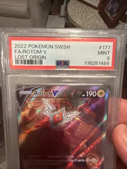 Pokemon TCG Rotom V 177/196 Alt Full Art SWSH11 Lost Origin 2022 PSA 9 MINT ⭐ - Image 2