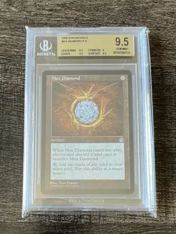 MTG 1998 Mox Diamond - Stronghold - BGS 9.5 Gem Mint MT - Reserved List - Image 1