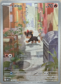 Litleo Mega Evolution 139/132 Illustration Rare 2025 Pokemon TCG Near Mint - Image 1