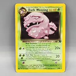Pokemon tcg Team Rocket Dark Weezing Holo #14/82 LP - Image 1