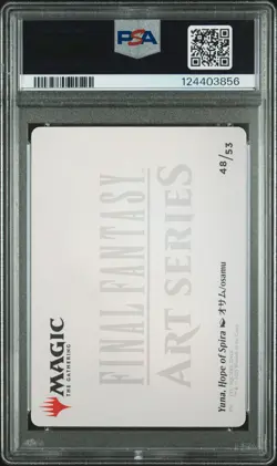 2025 MTG FINAL FANTASY ART SERIES GOLD STAMPED #48 YUNA, HOPE OF SPIRA PSA 10 - Image 2