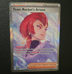 Pokemon TCG Team Rocket's Ariana Trainer SAR Holo SV10 237/182 English - Image 1
