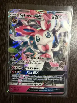 Pokemon TCG: Sylveon GX 92/145 - Guardians Rising - Holo Double Rare - NM - Image 1