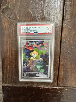 Sewaddle 087/086 Illustration Rare SV: White Flare PSA 9 English Pokemon - Image 1