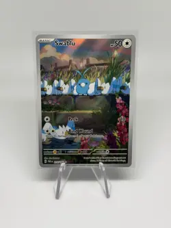 Swablu 213/182 SV04 Paradox Rift Illustration Rare Full Art Holo Pokemon NM - Image 1