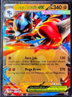 Mega Lucario ex 012 Holo Promo ME: Mega Evolution Promo Pokemon TCG Near mint - Image 1