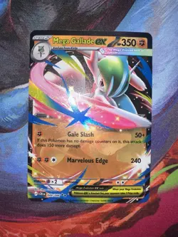 MEGA GALLADE EX 048/086 DOUBLE RARE ME04: CHAOS RISING POKEMON HOLO NM/M - Image 1
