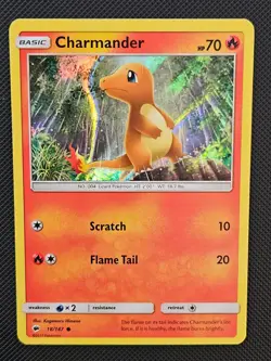 CHARMANDER 18/147 C BURNING SHADOWS POKEMON HOLO NM/M 2017 - Image 1