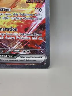 Team Rocket's Moltres ex 229/182 Holo UPC Promo Destined Rivals Stamp English NM - Image 4