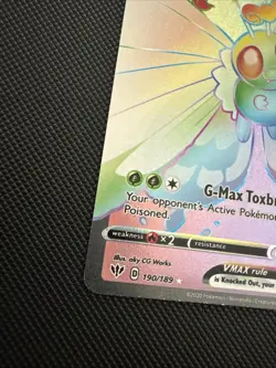 Pokemon TCG Butterfree VMAX Darkness Ablaze 190/189 Secret Rare 🌈 NM CLEAN - Image 5