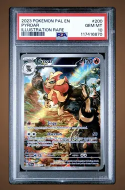 Pyroar 200/193 Paldea Evolved PSA 10 Gem 💎 Pokemon Illustration Rare English - Image 1