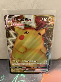 PIKACHU VMAX-POKEMON VIVID VOLTAGE-PIKACHU VMAX-ULTRA RARE-044/185 - Image 1