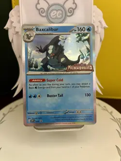 Pokemon Paldea Evolved Prerelease Black Star Promo Holo Baxcalibur SVP019 - Image 1