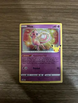 Pokemon TCG Mew 011/025 Celebrations 25th Anniversary Holo Rare NM - Image 1