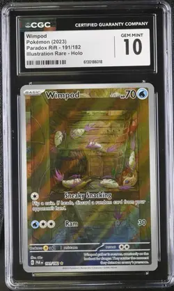 Pokemon English Wimpod 191/182 2023 Paradox Rift - PAR EN Illustration Rare Holo - Image 1