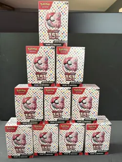 Pokemon TCG: 151 Booster Bundle Display Case (Unsealed) 10 Sealed Bundle Boxes! - Image 1