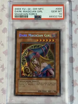 YUGIOH PSA 10 2003 Dark Magician Girl MFC-000 Secret Rare Unlimited (POP 173) - Image 1