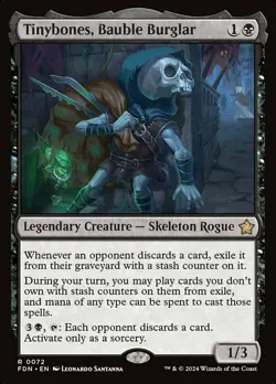 x1 Tinybones, Bauble Burglar R MTG Foundations M/NM, English - Image 1